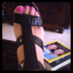 ❌❌Princessdebi12❌❌ONLY❌❌🔲Black Cork Heels🔲