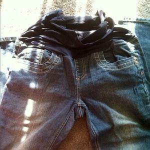 MATERNITY brand name jeans.