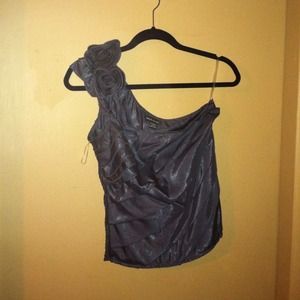 **Reduced** One shoulder metallic top