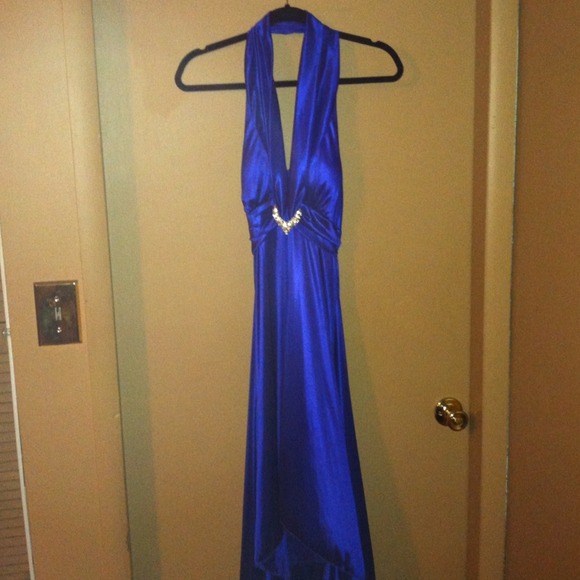 Purple/bluish halter dress