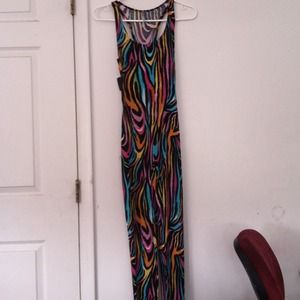 Multi color spandex body suit