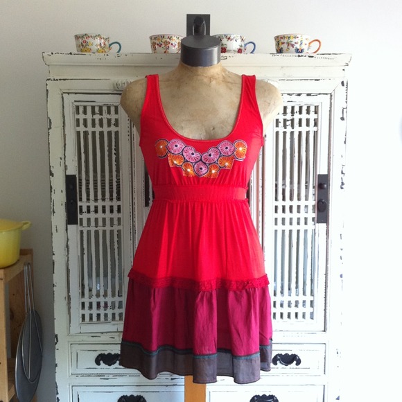 Anthropologie Tiered Silk Tunic by One September