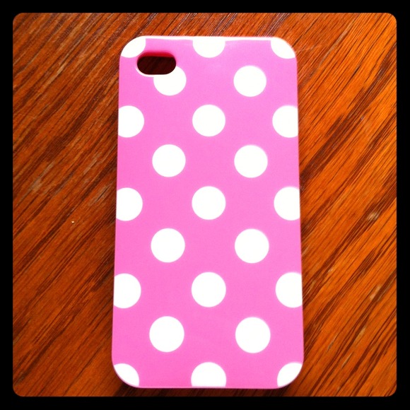 Accessories - Pink Polka dot iPhone case