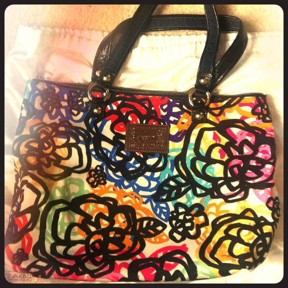 *Reserved* Coach poppy tote