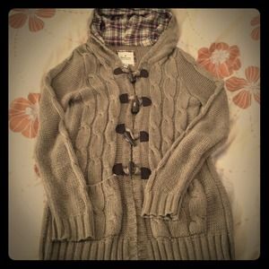 RESERVED Over sized cardigan& yellow/grey cardigan