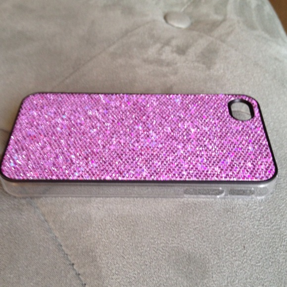 Sold😄smalone New lilac glitter bling iphone4 hard - Picture 2 of 2