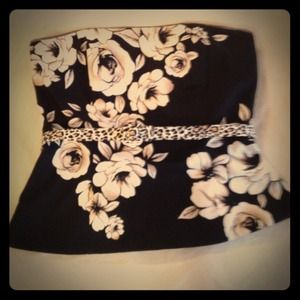 Black & White tube top