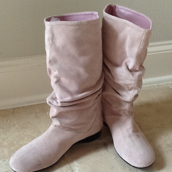 RESERVED till 8/29 Suede Leather Slouch Boots.