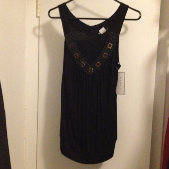 Black beautiful slinky tank