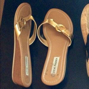 Steve Madden gold sandals
