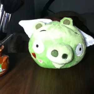Angry bird green pig character