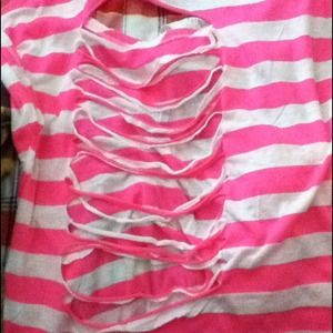 Neon shirt with cutout back