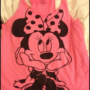 Minnie mouse racer back tank