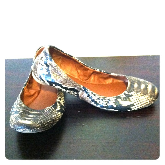 BCBG Snake Skin Flats