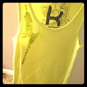 Highlighter Yellow w/ Lightning bolt Tank