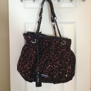 Betsey Johnson cheetah print purse