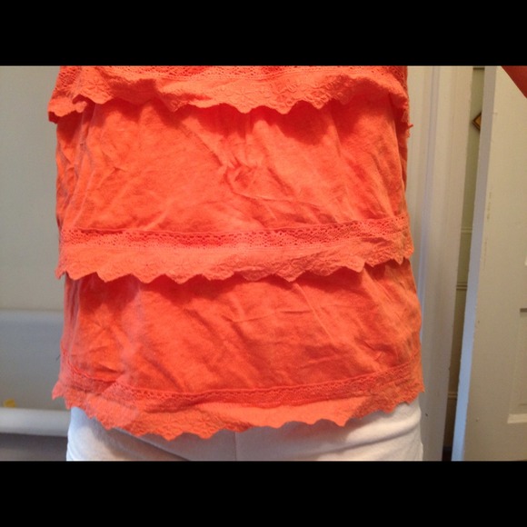 Orange ruffle tank top - Picture 4 of 4