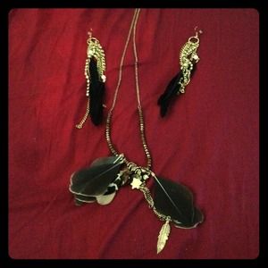 Earrings and necklace!