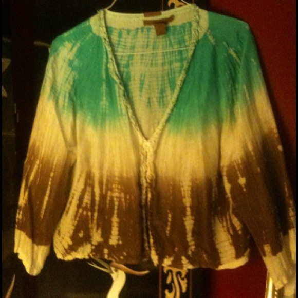 Silk Tye-Dyed Top