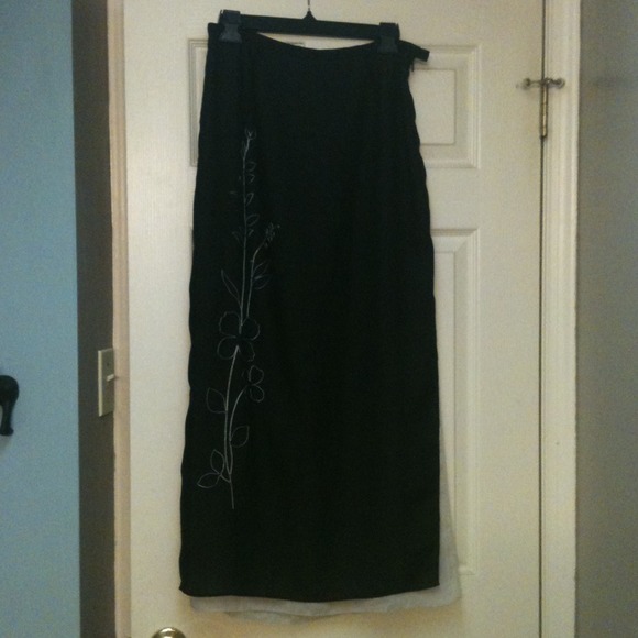 Long black skirt