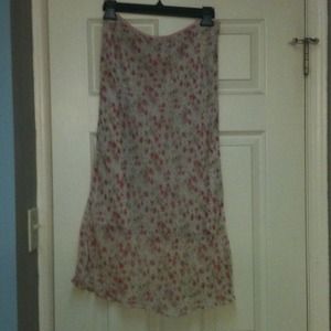 3/4 length flower skirt