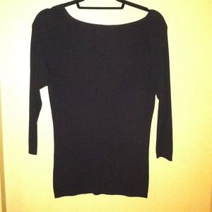 **Reduced** Black ribbed top