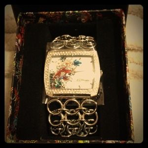 Just Reduced! Ed Hardy 'Lilly' bracelet watch
