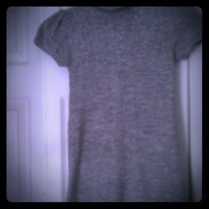 Gray short sleeve sweater dress size small
