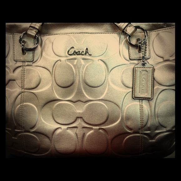 Coach Handbags - Bronze Coach purse.