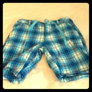 plaid justice shorts