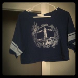 Lighthouse crop top/inside out tank top