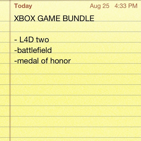 🔲 Xbox bundle 🔲