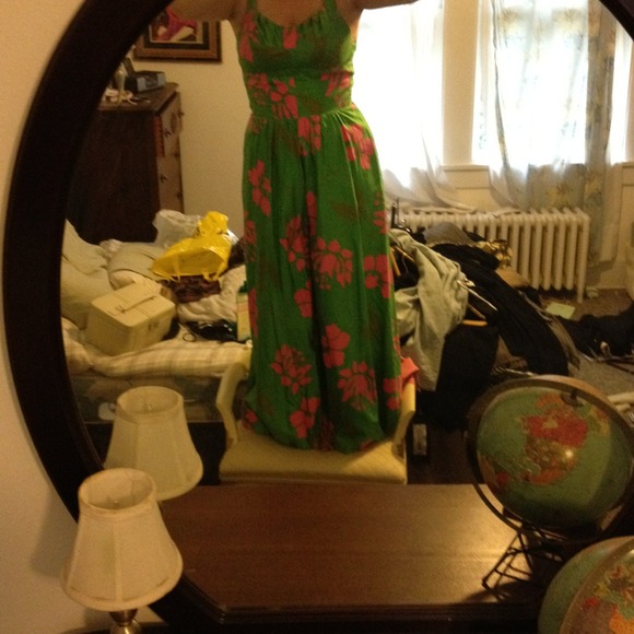 ❌Sold❌🌟Vintage tropical print jumpsuit - Picture 3 of 4