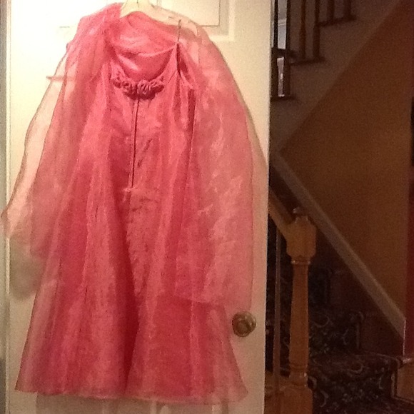 Long pink dress