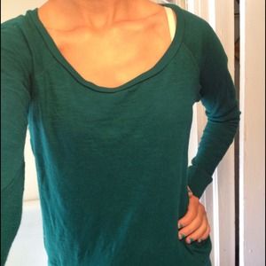 Teal long sleeve tee-shirt