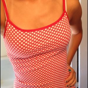 Red pattern cami