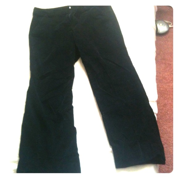 Black Velvet Pants