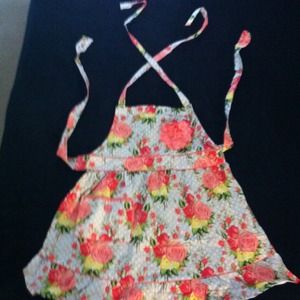 Courtney Autumn Rose Floral Apron