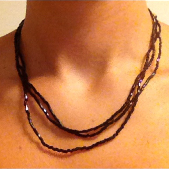 Black wraparound necklace
