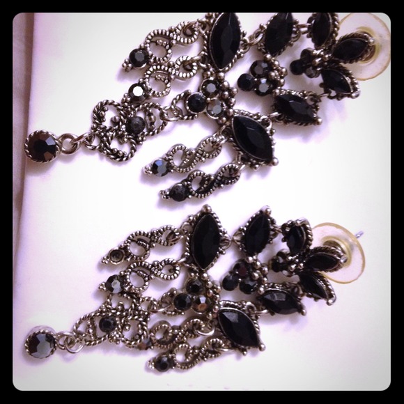 Statement chandelier earrings