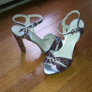RESERVED!!!!Nine West Hotlist Size 8 Glitter Heels