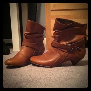RESERVED Short brown leather boots