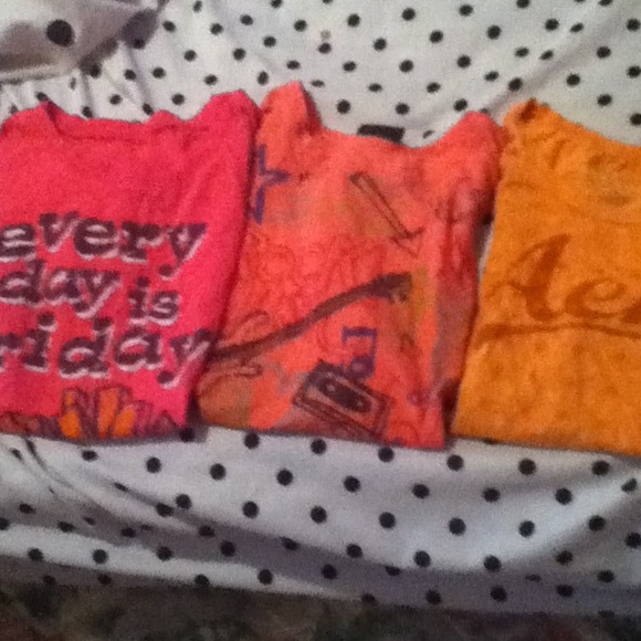 Sale.!!!  3 shirts orange pink and light pink