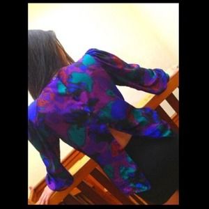 Colorful floral blouse