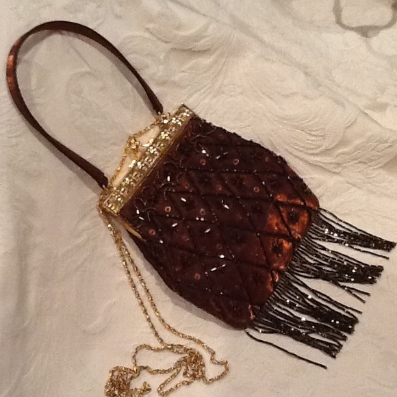 [ SOLD ]@sherenemBeaded Fringed Clutch - Picture 2 of 4