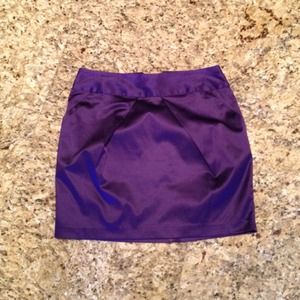 Forever 21 Purple Mini Skirt w/Zip Back