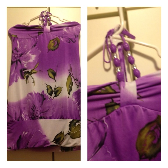 Flower print dress
