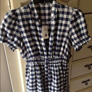 NWT forever 21 plaid blouse/dress