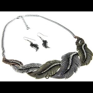 Necklace and earrings