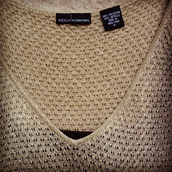 Victoria's Secret Moda International Gold Dress - Picture 2 of 4